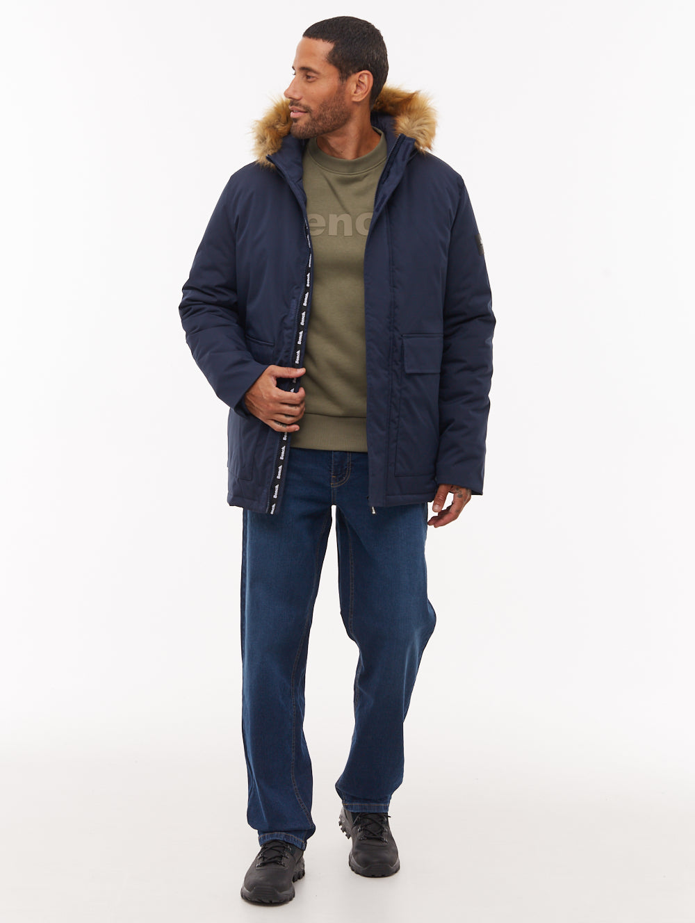 Jarryl Hooded Parka - Blue