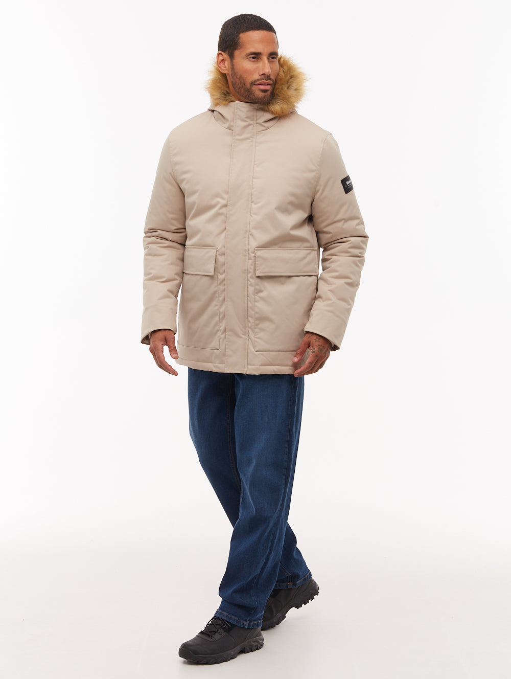 Jarryl Hooded Parka - Beige