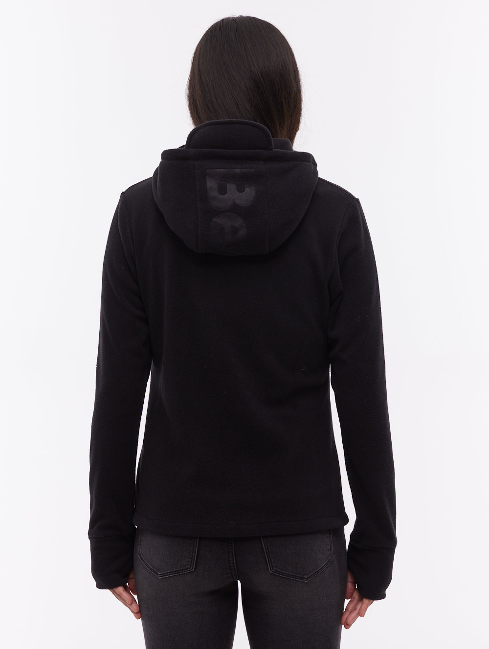Ninja Microfleece Asymmetric Zip-Up - Black