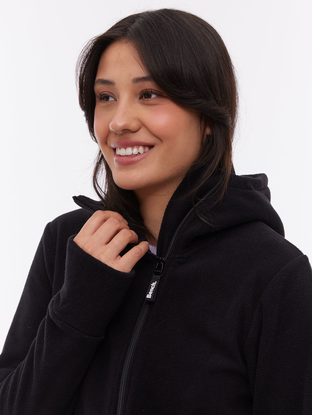 Ninja Microfleece Asymmetric Zip-Up - Black
