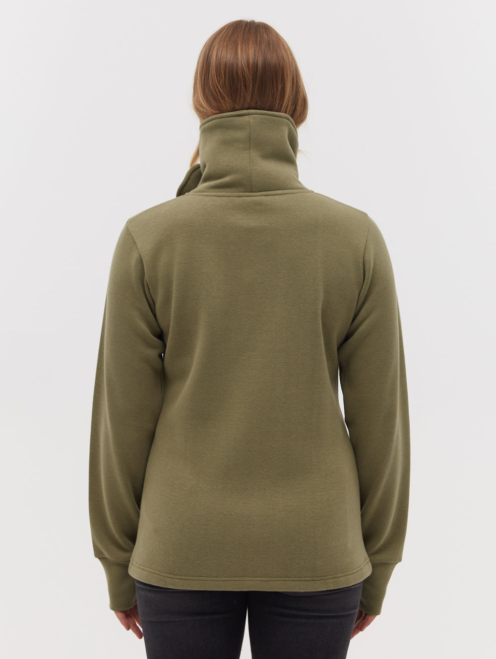 Haylo Wrap Neck Zip-Up