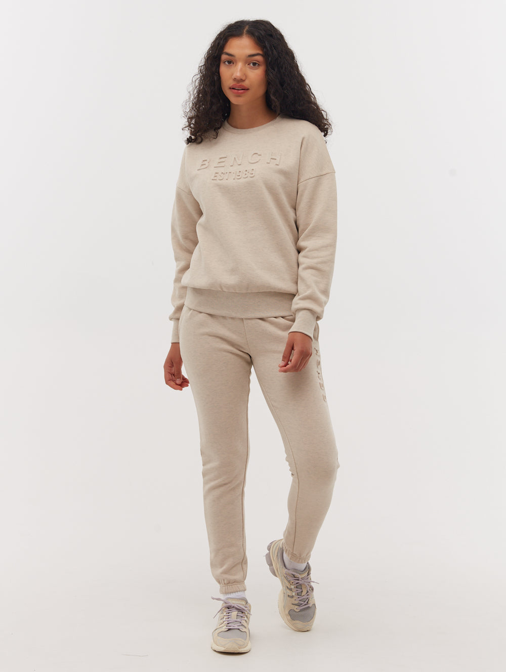 Avyanna Deboss Logo Crew Neck Sweatshirt