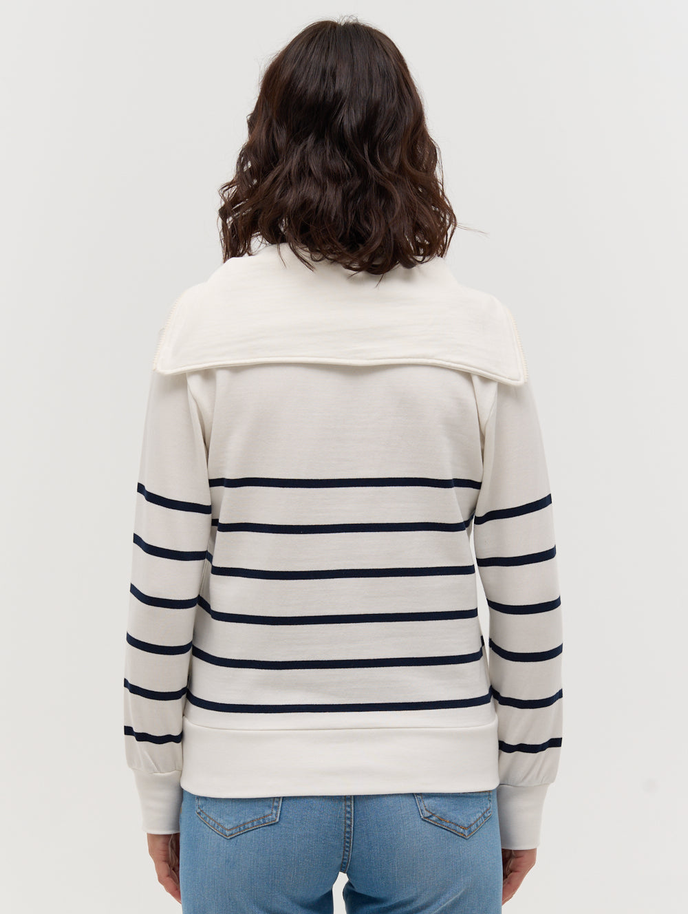 Nara Half-Zip Stripe Pullover - BN4E128373