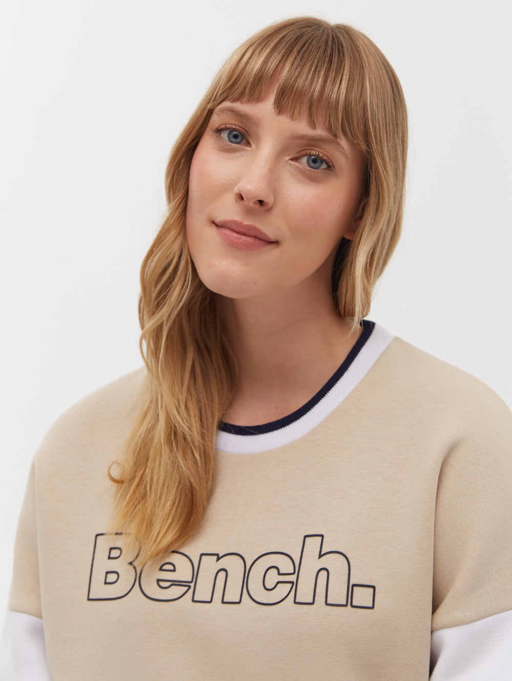 Hendra Stripe Sleeve Crew Neck Sweatshirt