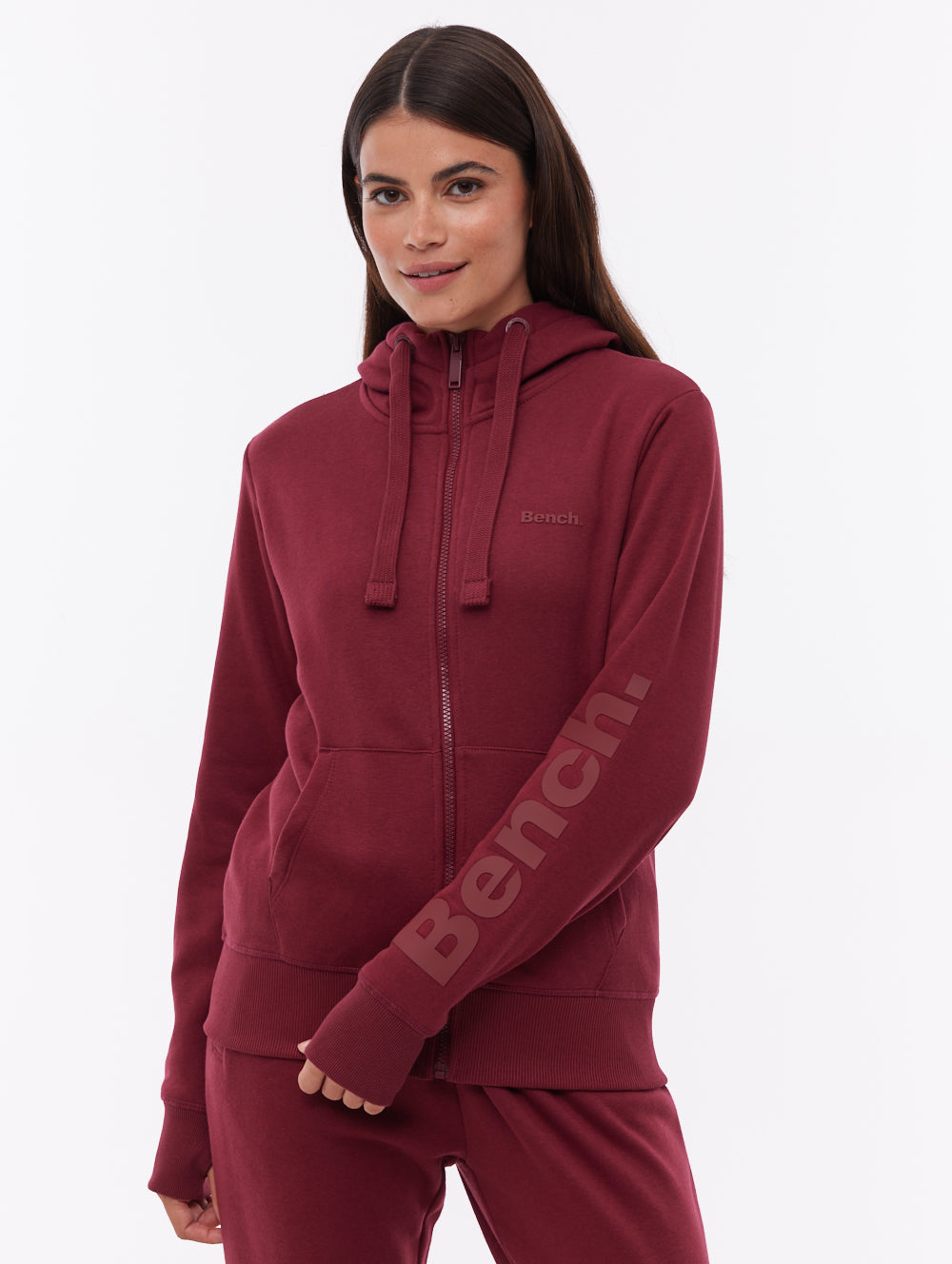 Codie Zip-Up Hoodie - Red