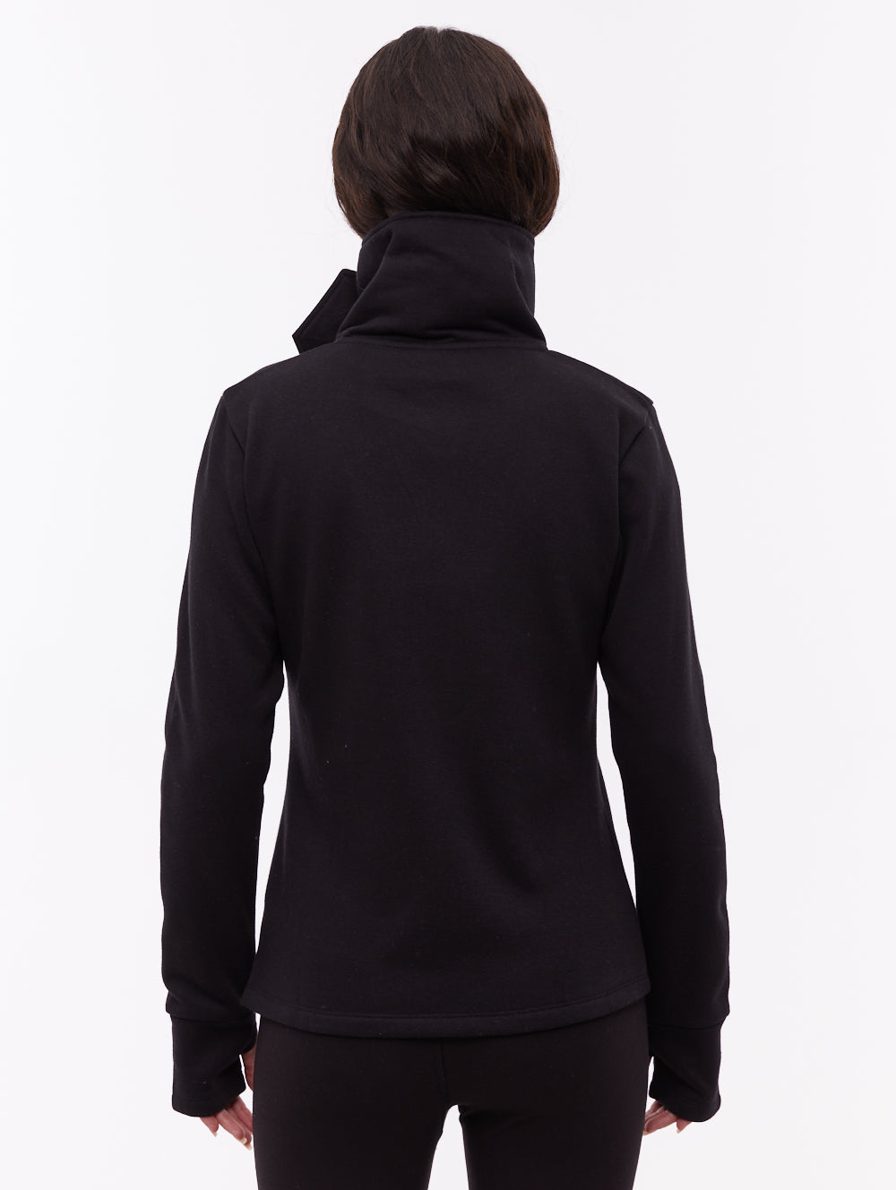 Annah Black BK001 Funnel Zips Logo Shot 3