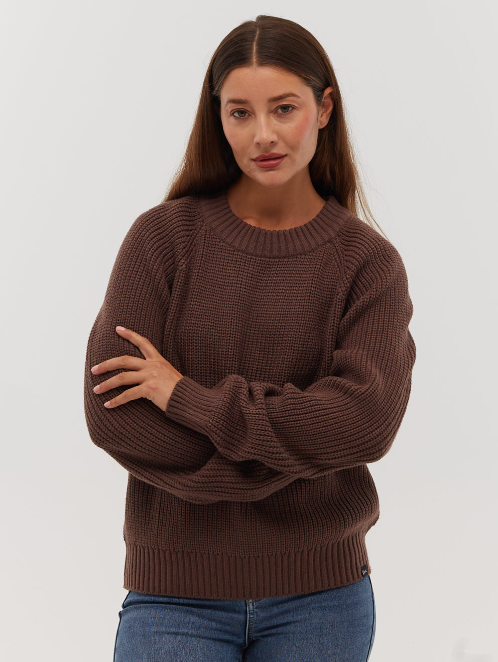 Georgiana Raglan Crew Neck Sweater