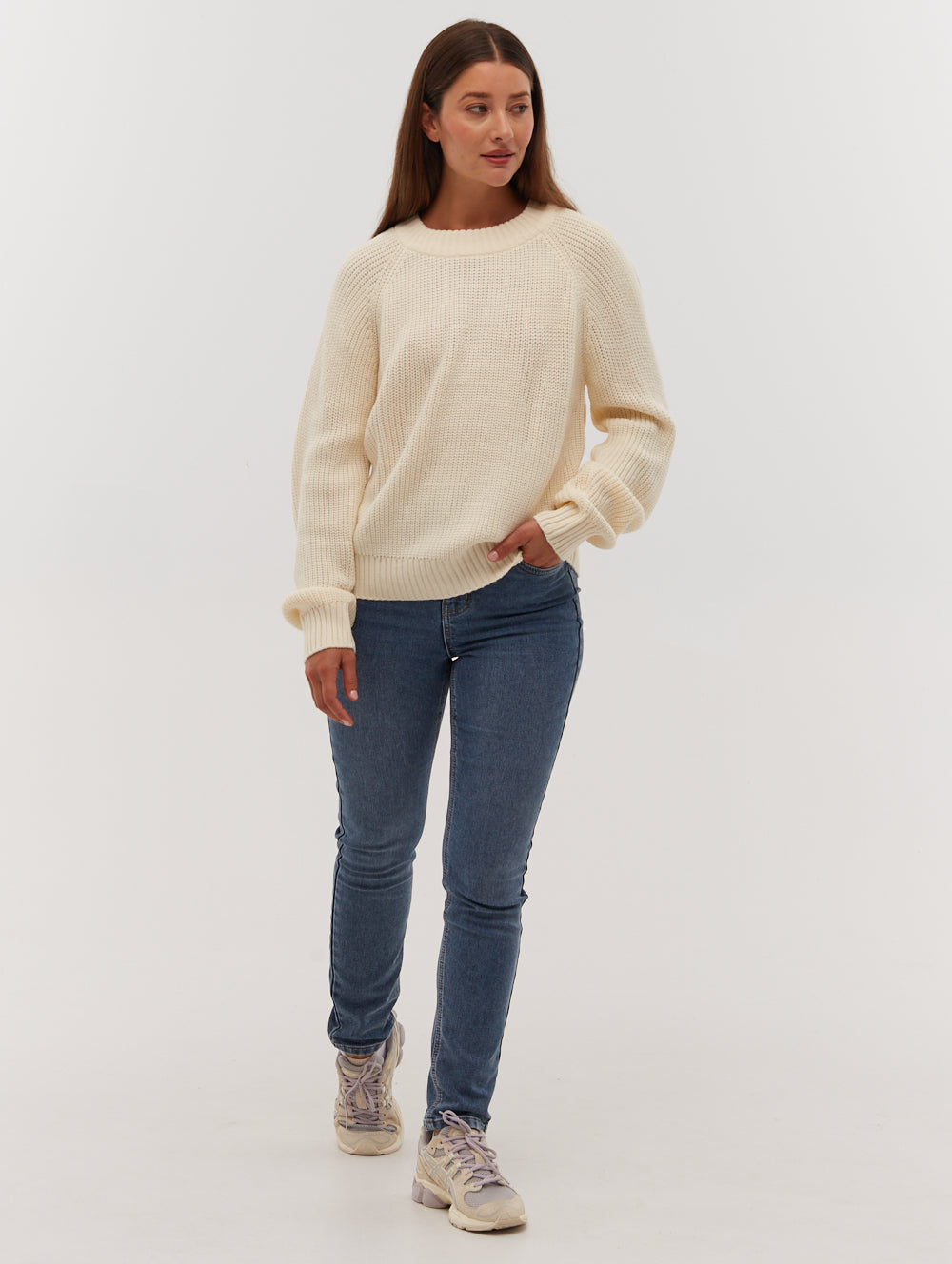 Georgiana Raglan Crew Neck Sweater