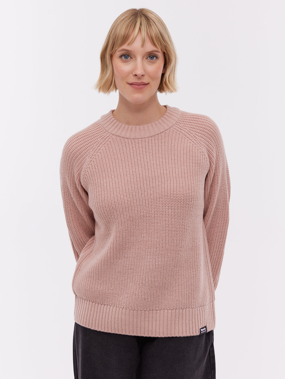Sorpha Pink PK021 Knit Crews Raglan Jumper Shot 1