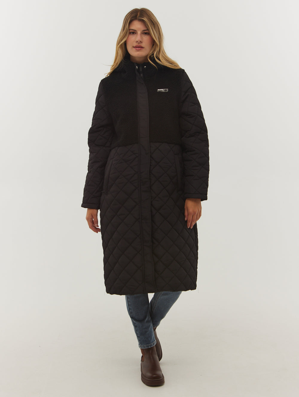 Tazia Diamond Quilted Maxi Parka