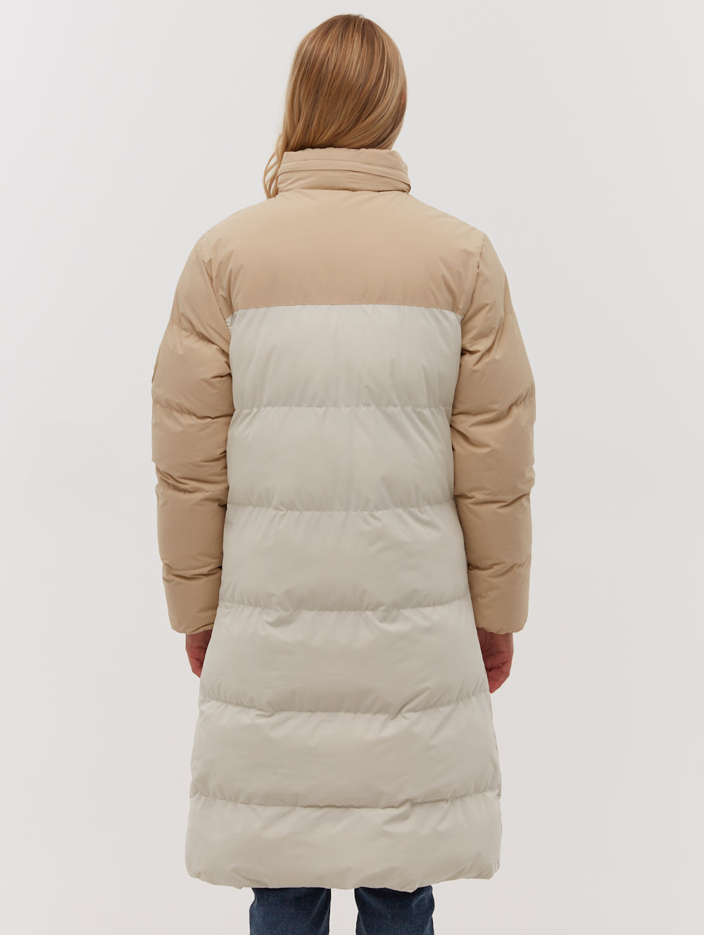 Phyllis Two-Tone Long Parka