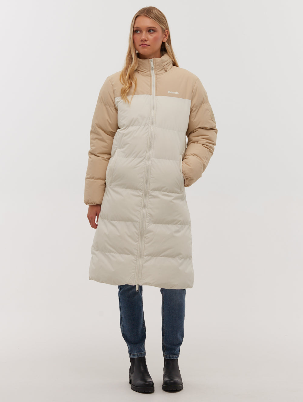 Phyllis Two-Tone Long Parka