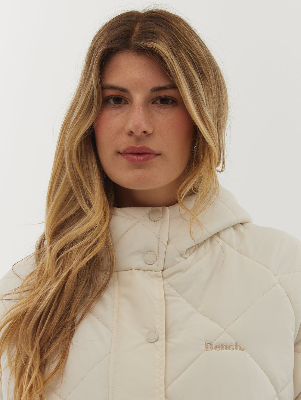 Genie Diamond Quilted Midi Parka