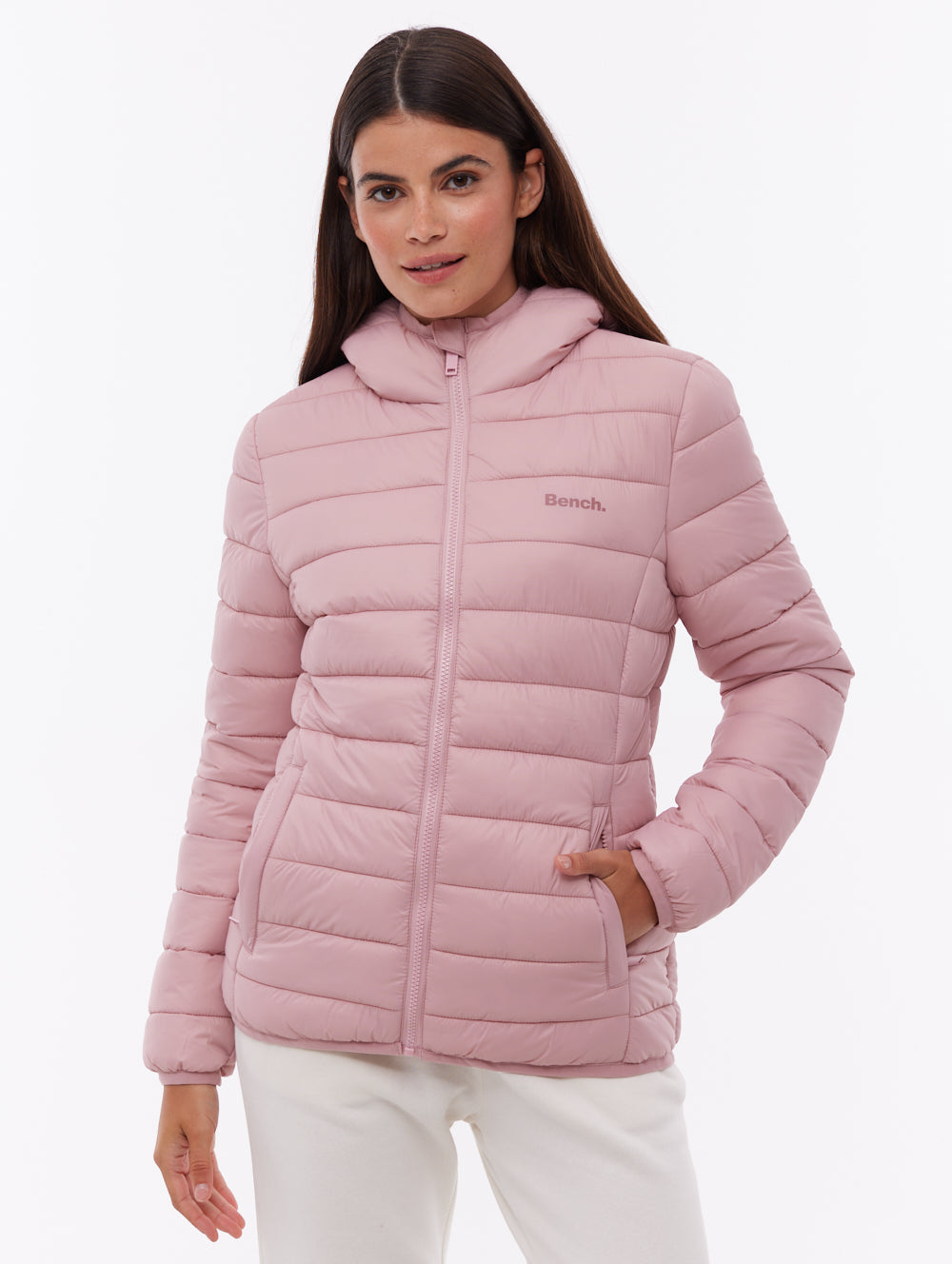 Nella Hooded Puffer Jacket - Pink