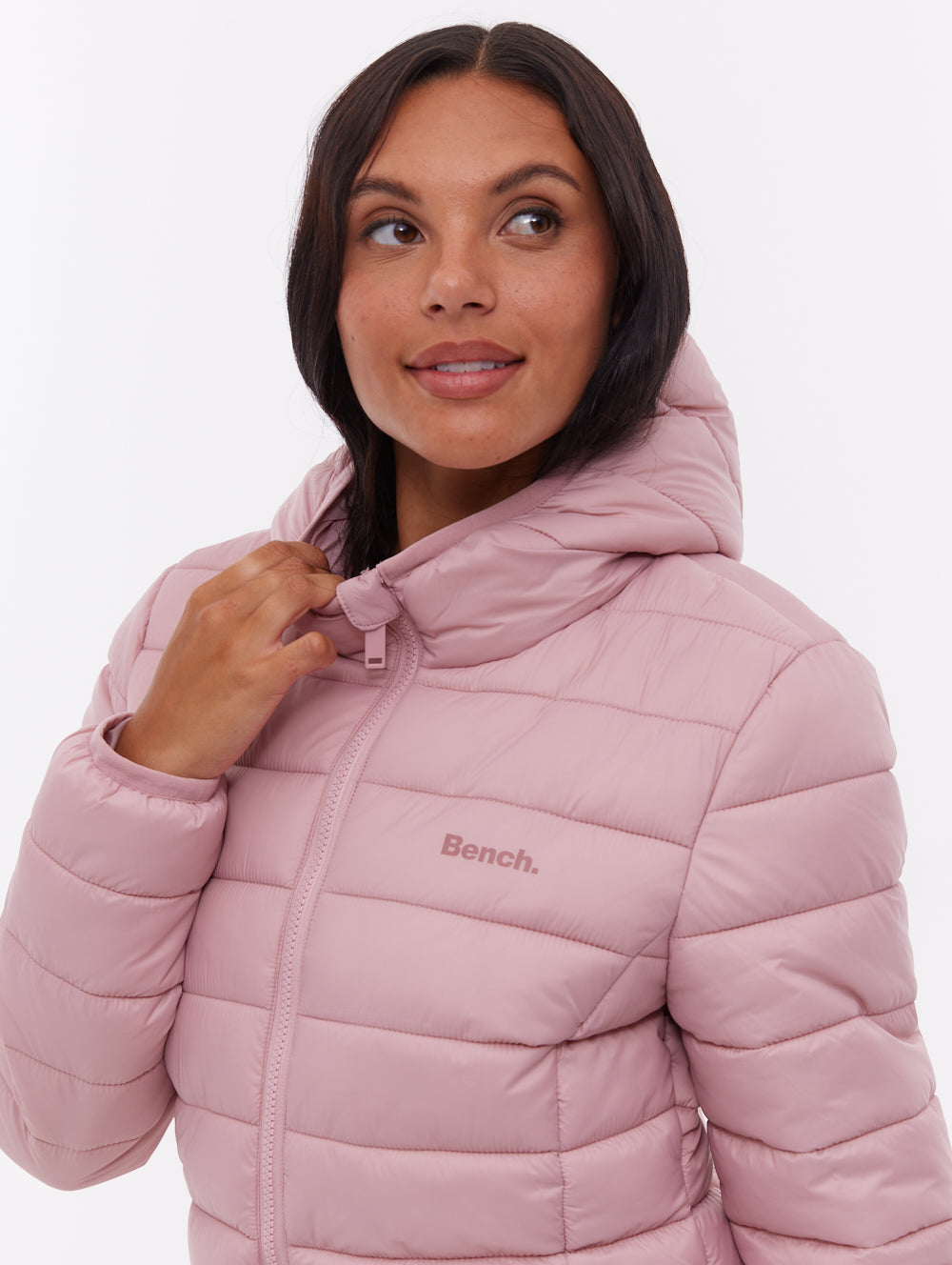 Nella Hooded Maxi Puffer Jacket - Pink