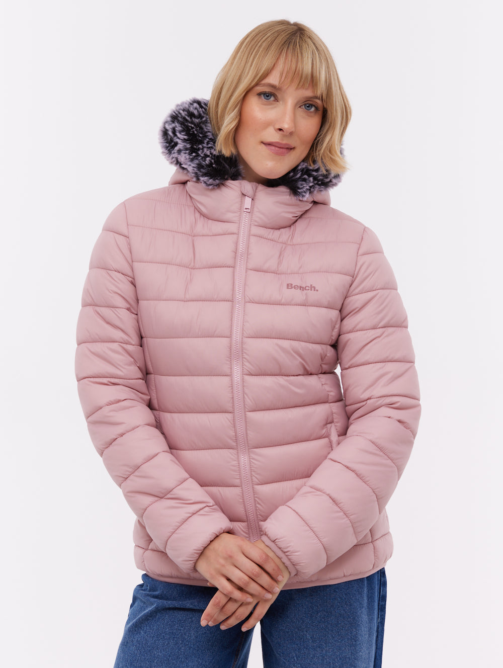 Harel Hooded Puffer Jacket - Pink