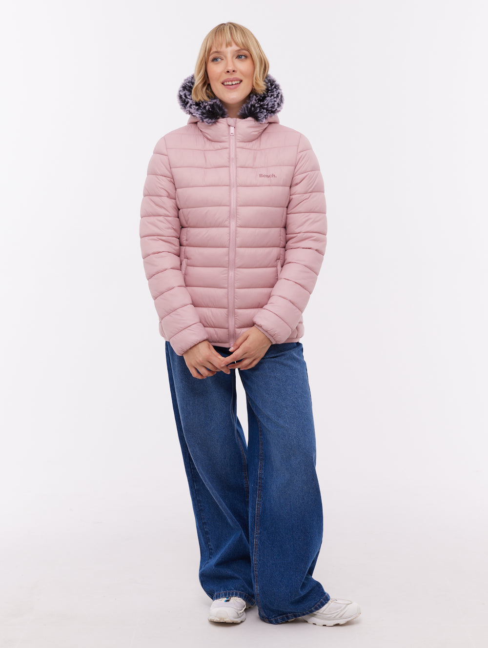 Harel Hooded Puffer Jacket - Pink