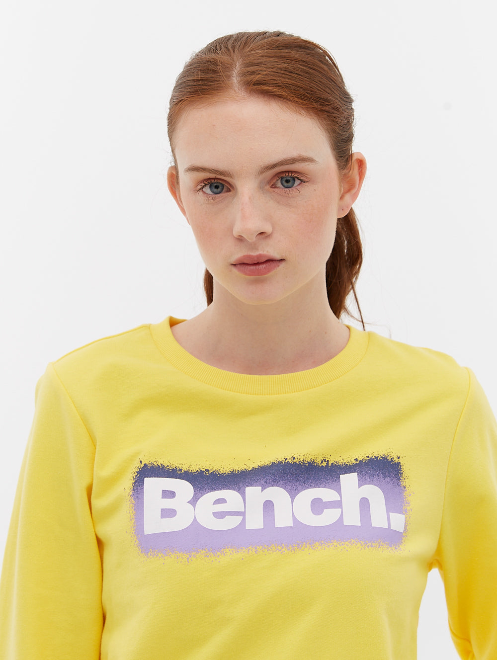 Sweat-shirt ras du cou graphique en éponge française - BLEHA0421M