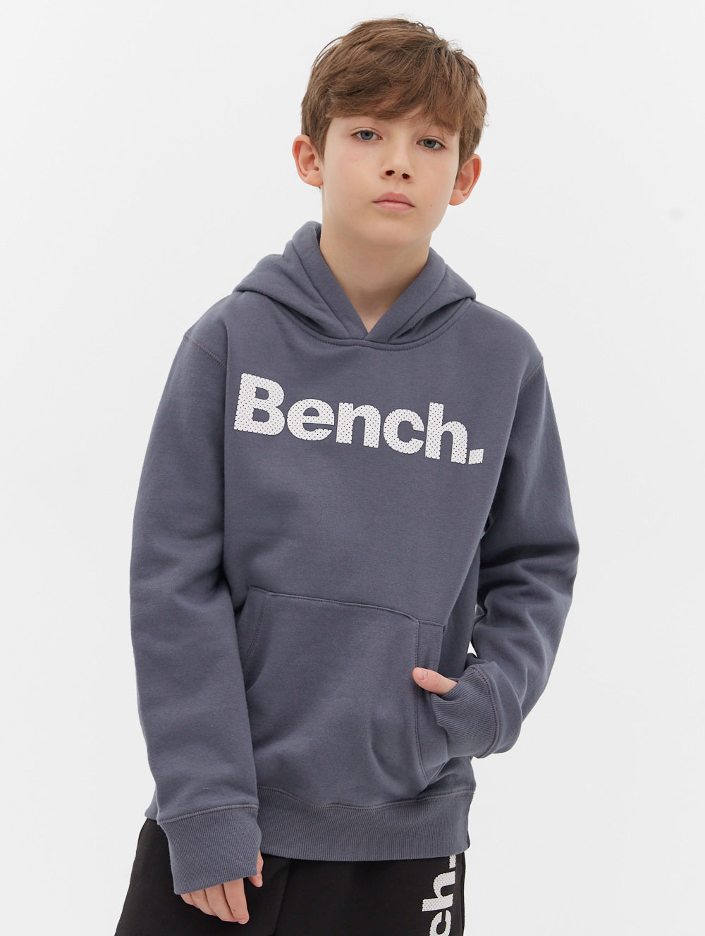 Boys Skinner Perforated Logo Hoodie - BN3E124370